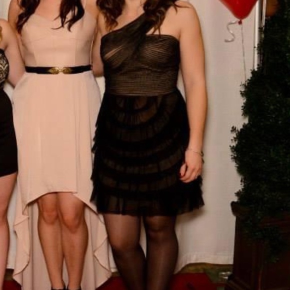 BCBG Max Azria Black One-Strap Mini Dress - Picture 5 of 5